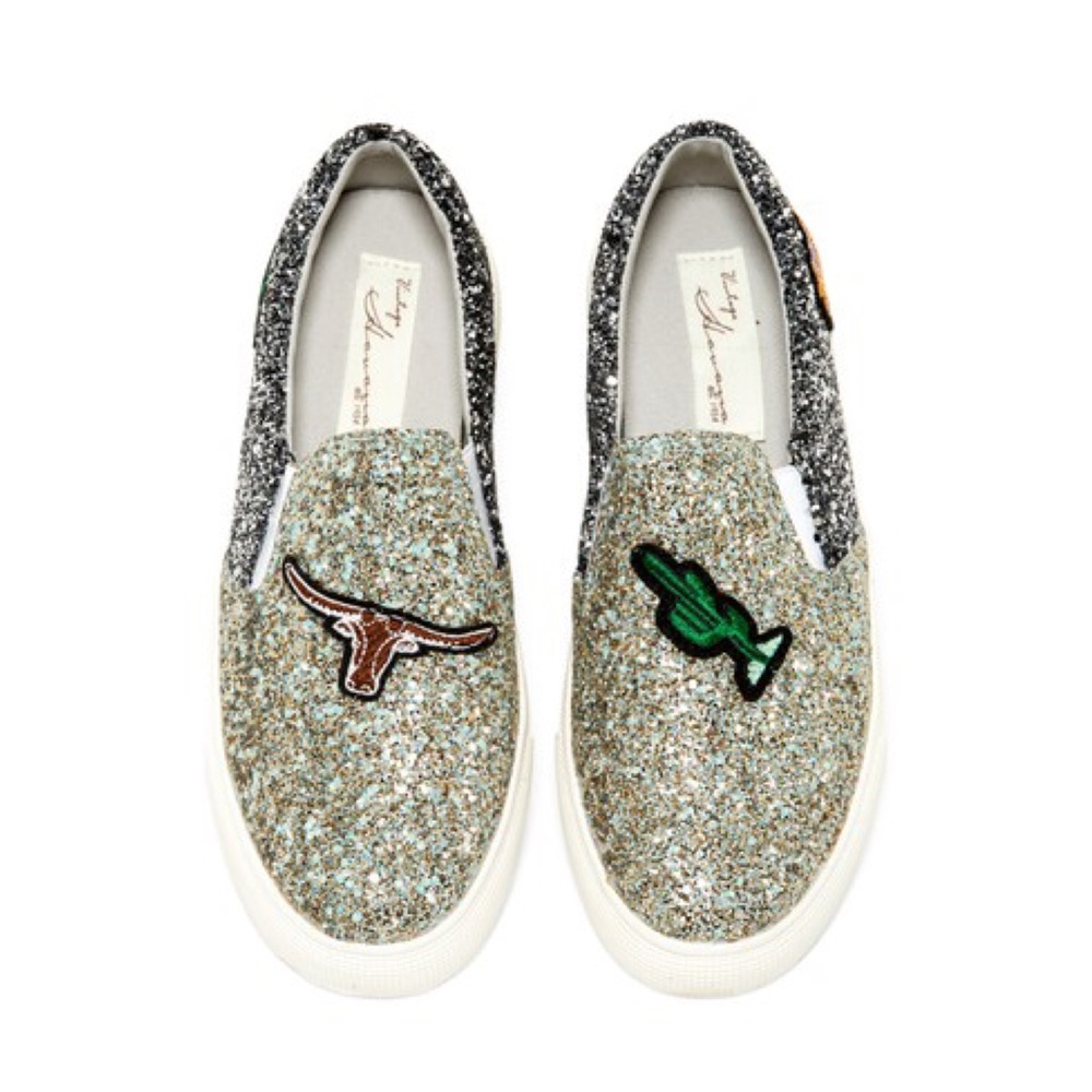 🌵Vintage Havana Patched Glittery Shoes 🌵